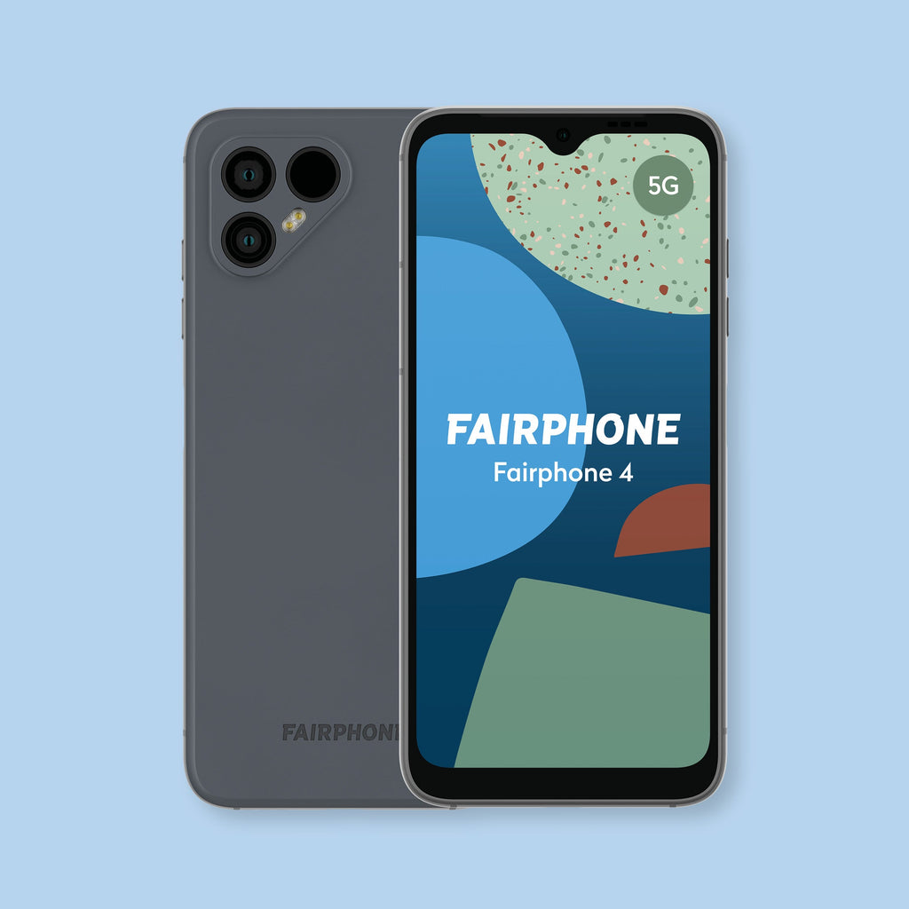 Fairphone 4, grå, 128 GB eller 256 GB